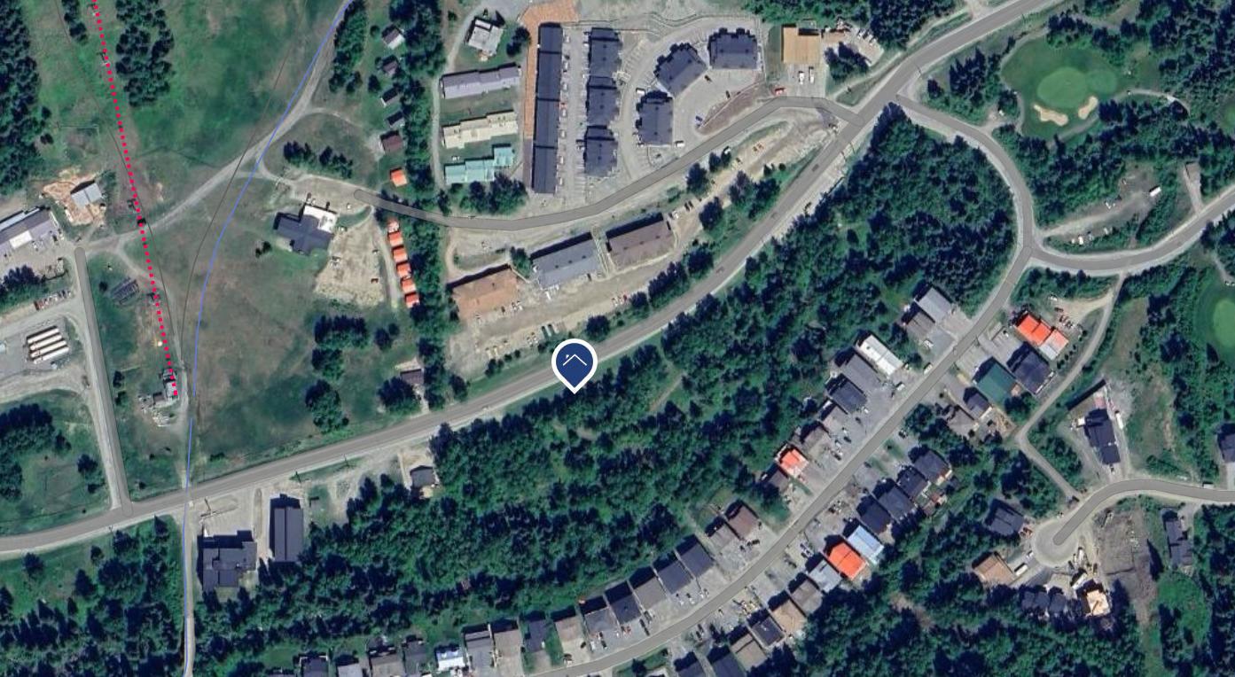 satelite map image of site in urban area
