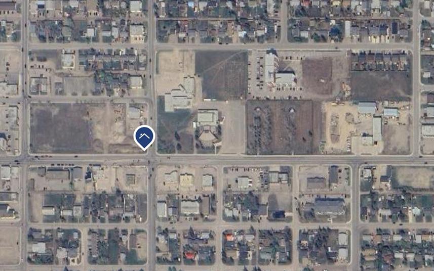 satelite map image of site in urban area