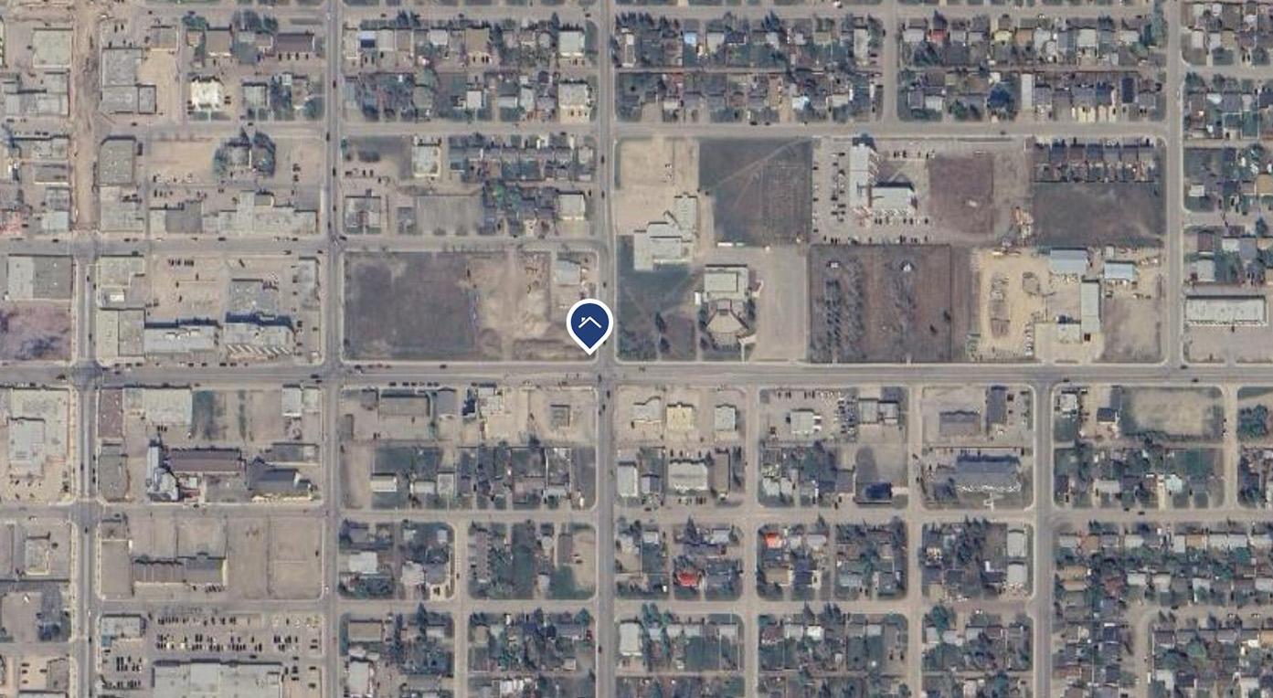 satelite map image of site in urban area
